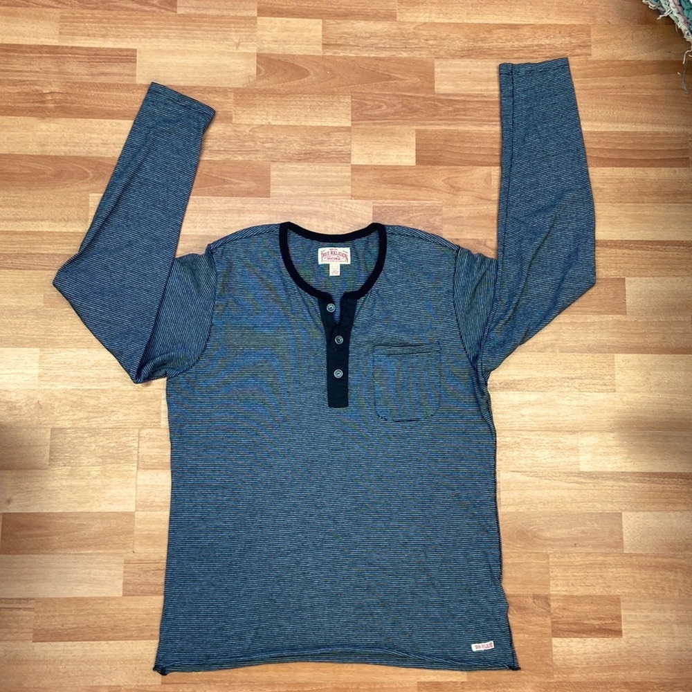 True Religion Pocket Henley Striped size 2XL/TTG